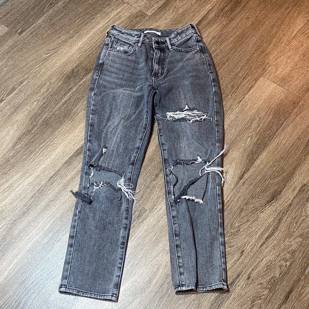 PacSun Charcoal Distressed Jeans